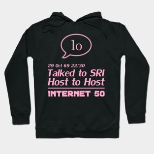 Internet 50 - talked to SRI, Host to host 29 Oct 69 Hoodie